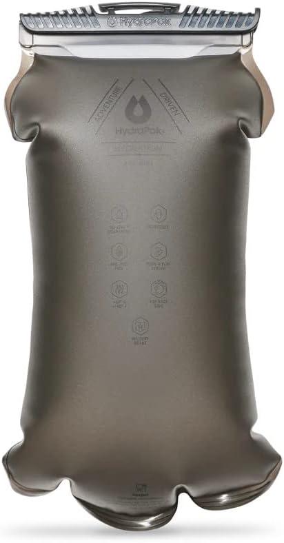 imageHydrapak Force UltraDurable Water BladderReservoir for Hydration Backpacks 2L or 3L Insulated Tube Safe amp ReliableMammoth Grey