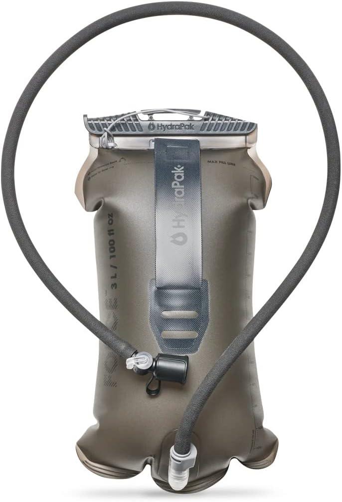 imageHydrapak Force UltraDurable Water BladderReservoir for Hydration Backpacks 2L or 3L Insulated Tube Safe amp ReliableMammoth Grey