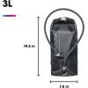 Hydrapak HydraSleeve – Insulated Sleeve with Shape-Shift Low-Profile Water Bladder/Reservoir for Hydration Backpacks, 3-Liter (100 oz.), High Flow Bite Valve, Safe & Reliable(Black)