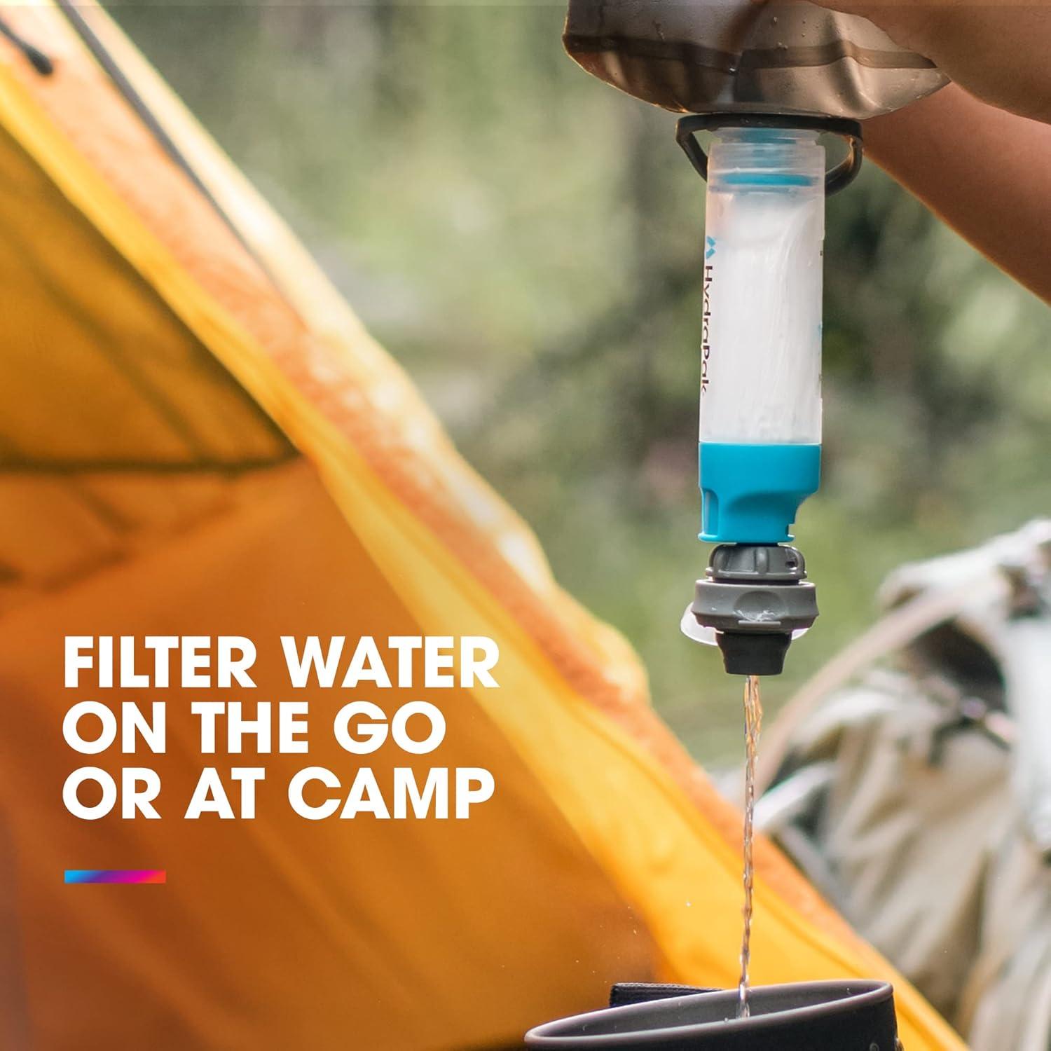 imageHydraPak 28mm Filter Kit Water Filtration Accessory Fast Flow Perfect for Hiking Camping Travel and Emergency PreparednessWater Purification Unit
