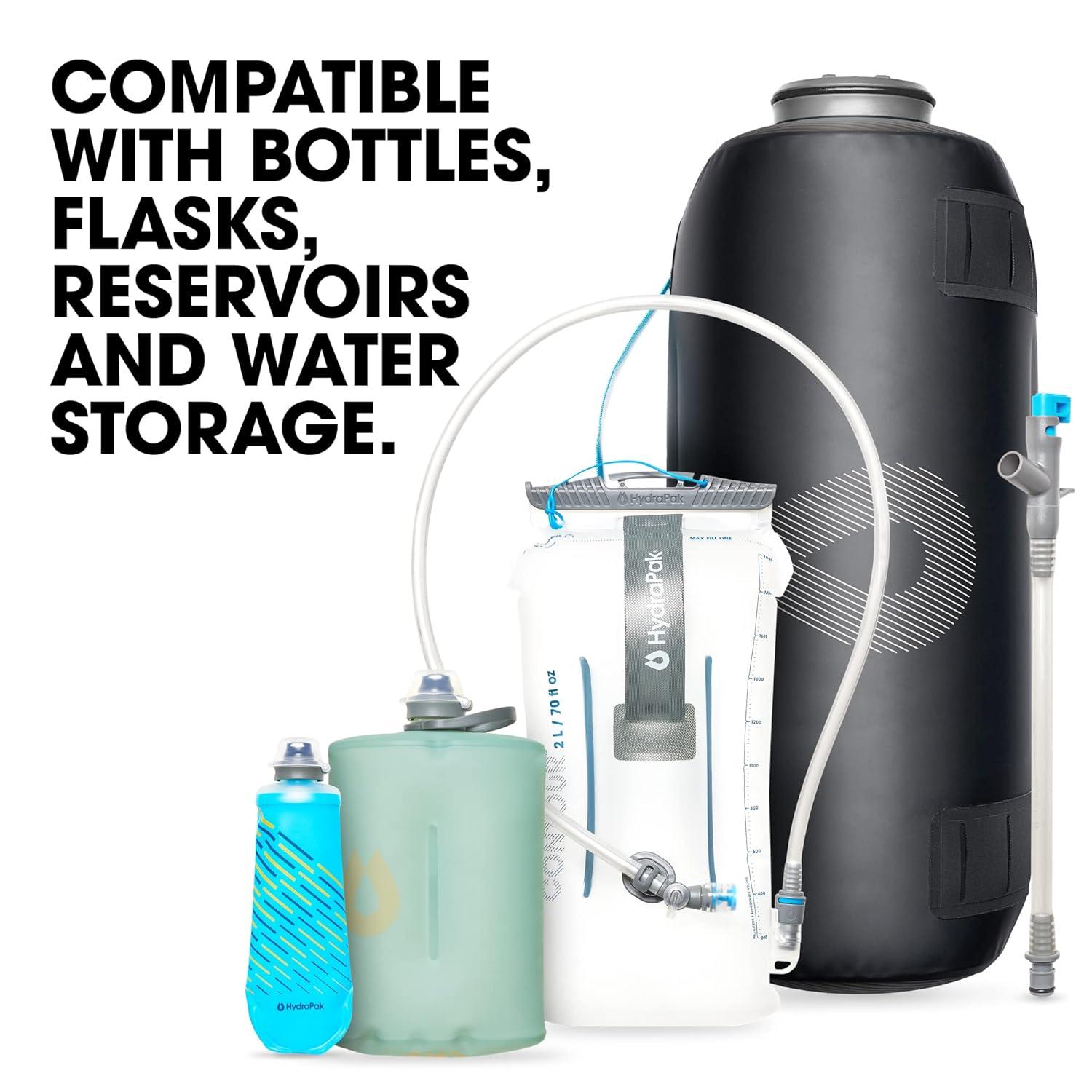 imageHydraPak 28mm Filter Kit Water Filtration Accessory Fast Flow Perfect for Hiking Camping Travel and Emergency PreparednessWater Purification Unit