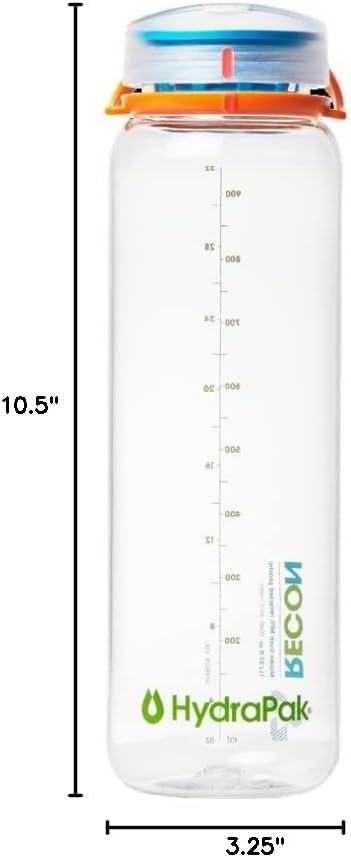 imageHydraPak Recon Twist amp Sip Wide Mouth Recycled Plastic Water Bottle 24oz or 32oz Eco Friendly BPA Free Easy CarryConfetti