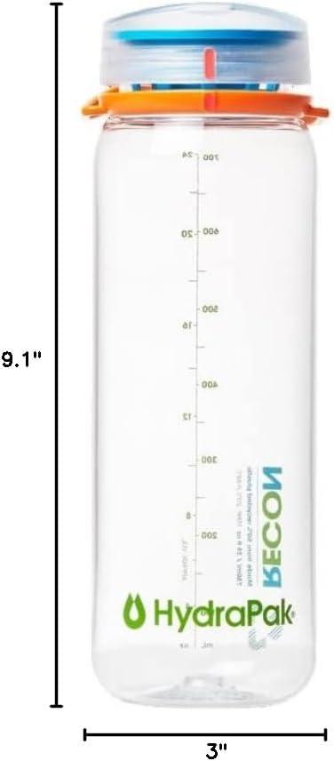 imageHydraPak Recon Twist amp Sip Wide Mouth Recycled Plastic Water Bottle 24oz or 32oz Eco Friendly BPA Free Easy CarryConfetti