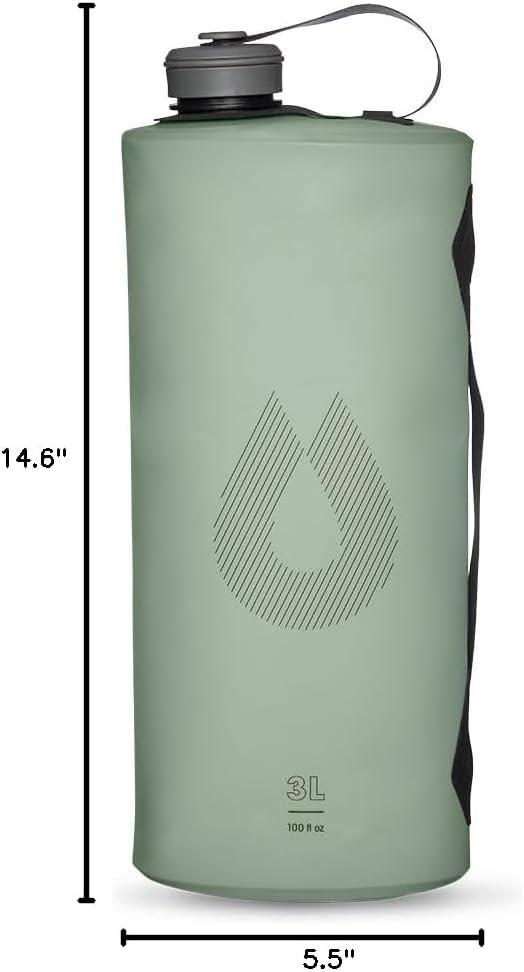 imageHydraPak Seeker Collapsible Camping Water Storage 2L 3L 4L BPA amp PVC Free Hydration Reservoir Bag Leak ProofSutro Green