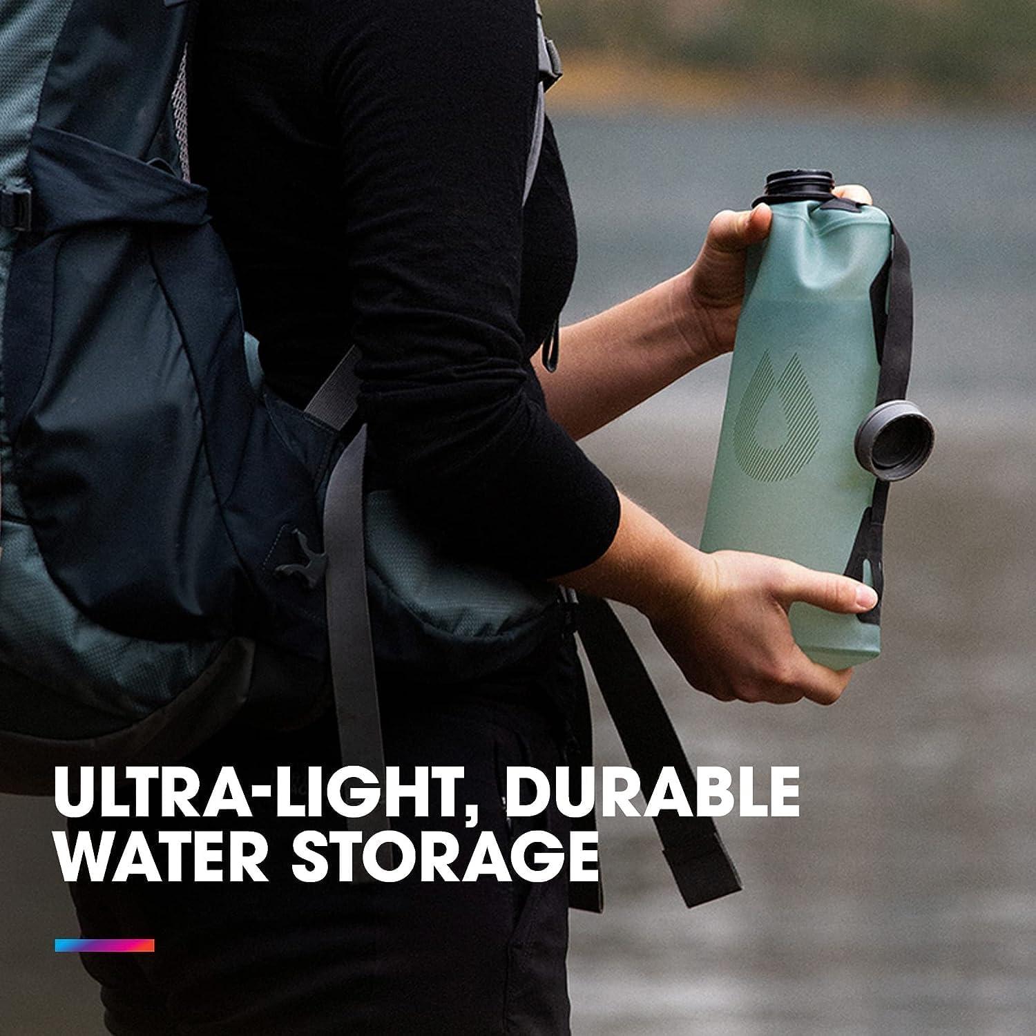 imageHydraPak Seeker Collapsible Camping Water Storage 2L 3L 4L BPA amp PVC Free Hydration Reservoir Bag Leak ProofSutro Green