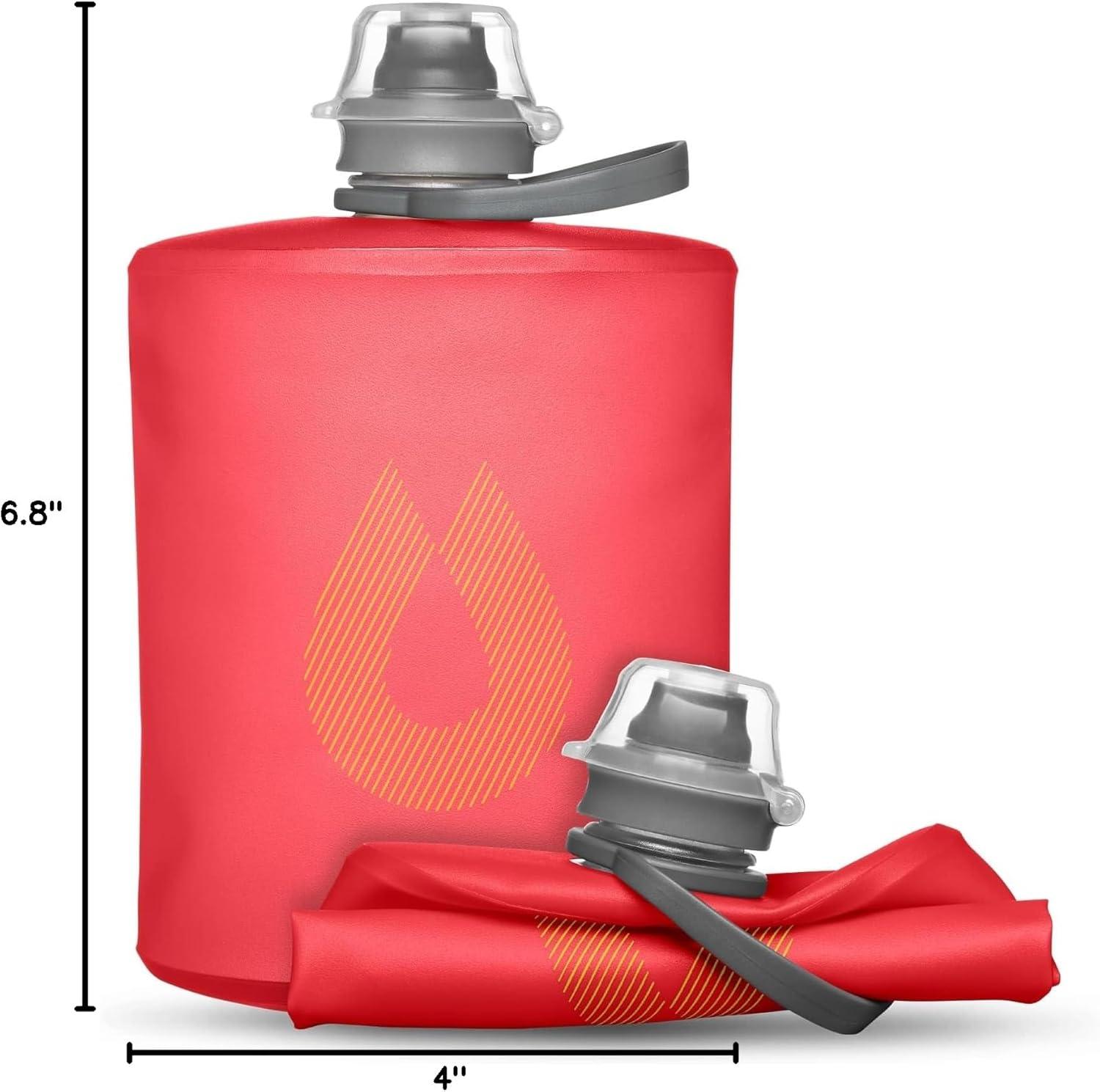imageHydraPak Stow Collapsible Water Bottle 350ml 500ml 1L Ultralight LeakProof BPAFree Filter Compatible Travel amp Hiking FlaskRedwood