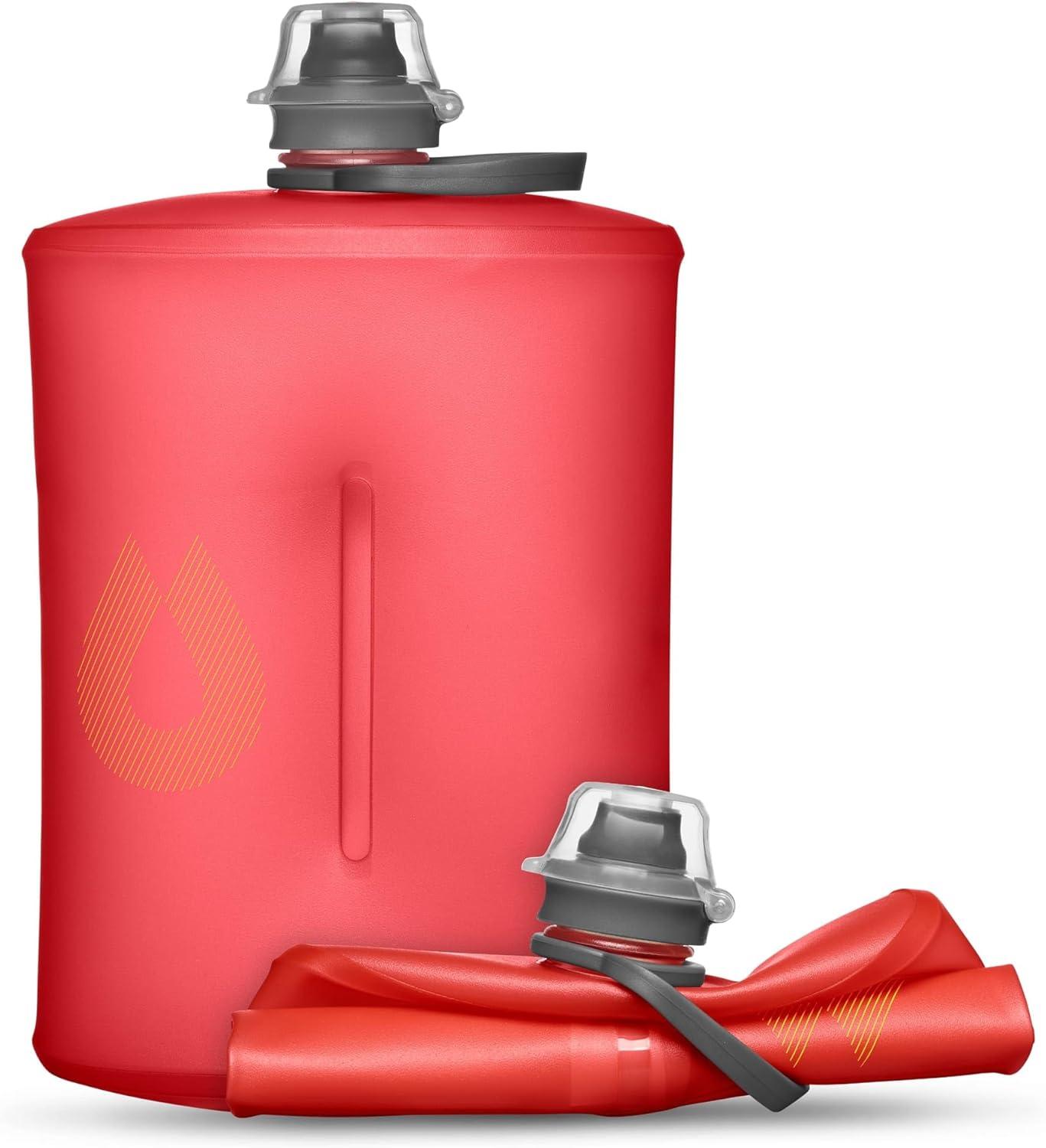 imageHydraPak Stow Collapsible Water Bottle 350ml 500ml 1L Ultralight LeakProof BPAFree Filter Compatible Travel amp Hiking FlaskRedwood