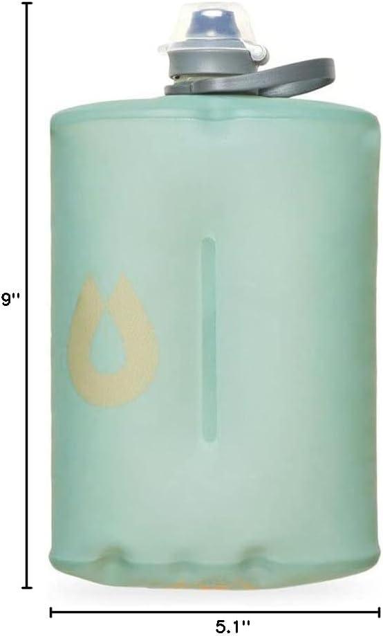 imageHydraPak Stow Collapsible Water Bottle 350ml 500ml 1L Ultralight LeakProof BPAFree Filter Compatible Travel amp Hiking FlaskSutro Green