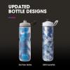 HydraPak | Polar Bottle – Polar Sport Insulated Water Bottle – BPA-Free, Sport & Bike Squeeze Bottle with Handle (Pulse Blue, 700ml / 24oz)(Pulse Purple)