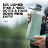 HydraPak Flux – Collapsible Backpacking Water Bottle (750ml, 1L, 1.5L) – BPA Free, Ultra Light, Spill-Proof Twist Cap(Sutro Green)