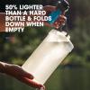 HydraPak Flux+ 1.5L Filter Kit – Collapsible Backpacking Water Bottle – BPA Free, Ultra Light, Spill-Proof Twist Cap, Clear