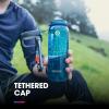 HydraPak Recon Clip & Carry – Wide Mouth Recycled Plastic Water Bottle (24oz or 32oz) – Eco Friendly, BPA Free, Tethered Cap(Bay Blue)