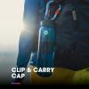 HydraPak Recon Clip & Carry – Wide Mouth Recycled Plastic Water Bottle (24oz or 32oz) – Eco Friendly, BPA Free, Tethered Cap(Bay Blue)