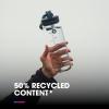 HydraPak Recon Clip & Carry – Wide Mouth Recycled Plastic Water Bottle (24oz or 32oz) – Eco Friendly, BPA Free, Tethered Cap(Charcoal Grey)