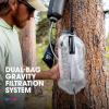 HydraPak Seeker+ – Collapsible Water Filtration & Storage (6L) – BPA & PVC Free, Hydration Reservoir Bag, Leak Proof, Lightweight(Mammoth Grey / Clear)