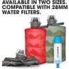 HydraPak Stow Collapsible Water Bottle – 350ml, 500ml, 1L – Ultralight, Leak-Proof, BPA-Free, Filter Compatible Travel & Hiking Flask(MTN Mammoth Grey)