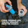 HydraPak UltraFlask+ 500ml – Filtered, Compressible Soft Flask Water Bottle for Hydration Vests and Running Packs with Integrated Water Filter (500ml / 17oz)