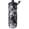 HydraPak | Polar Bottle – Polar Sport Insulated Water Bottle – BPA-Free, Sport & Bike Squeeze Bottle with Handle (Pulse Blue, 700ml / 24oz)(Contender Black)