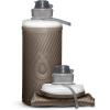 HydraPak Flux – Collapsible Backpacking Water Bottle (750ml, 1L, 1.5L) – BPA Free, Ultra Light, Spill-Proof Twist Cap(Mammoth Grey)