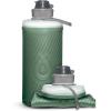 HydraPak Flux – Collapsible Backpacking Water Bottle (750ml, 1L, 1.5L) – BPA Free, Ultra Light, Spill-Proof Twist Cap(*NEW* Sage Green)