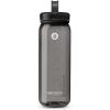 HydraPak Recon Clip & Carry – Wide Mouth Recycled Plastic Water Bottle (24oz or 32oz) – Eco Friendly, BPA Free, Tethered Cap(Charcoal Grey)