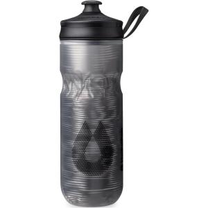 HydraPak | Polar Bottle – Polar Sport Insulated Water Bottle – BPA-Free, Sport & Bike Squeeze Bottle with Handle (Pulse Blue, 700ml / 24oz)(Pulse Black)