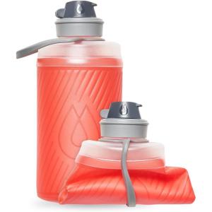 HydraPak Flux – Collapsible Backpacking Water Bottle (750ml, 1L, 1.5L) – BPA Free, Ultra Light, Spill-Proof Twist Cap(Redwood Red)