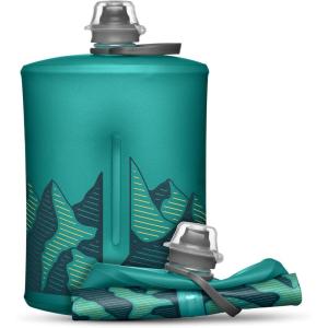 HydraPak Stow Collapsible Water Bottle – 350ml, 500ml, 1L – Ultralight, Leak-Proof, BPA-Free, Filter Compatible Travel & Hiking Flask(*NEW* Glacier Blue)