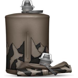 HydraPak Stow Collapsible Water Bottle – 350ml, 500ml, 1L – Ultralight, Leak-Proof, BPA-Free, Filter Compatible Travel & Hiking Flask(*NEW* Mammoth Grey)
