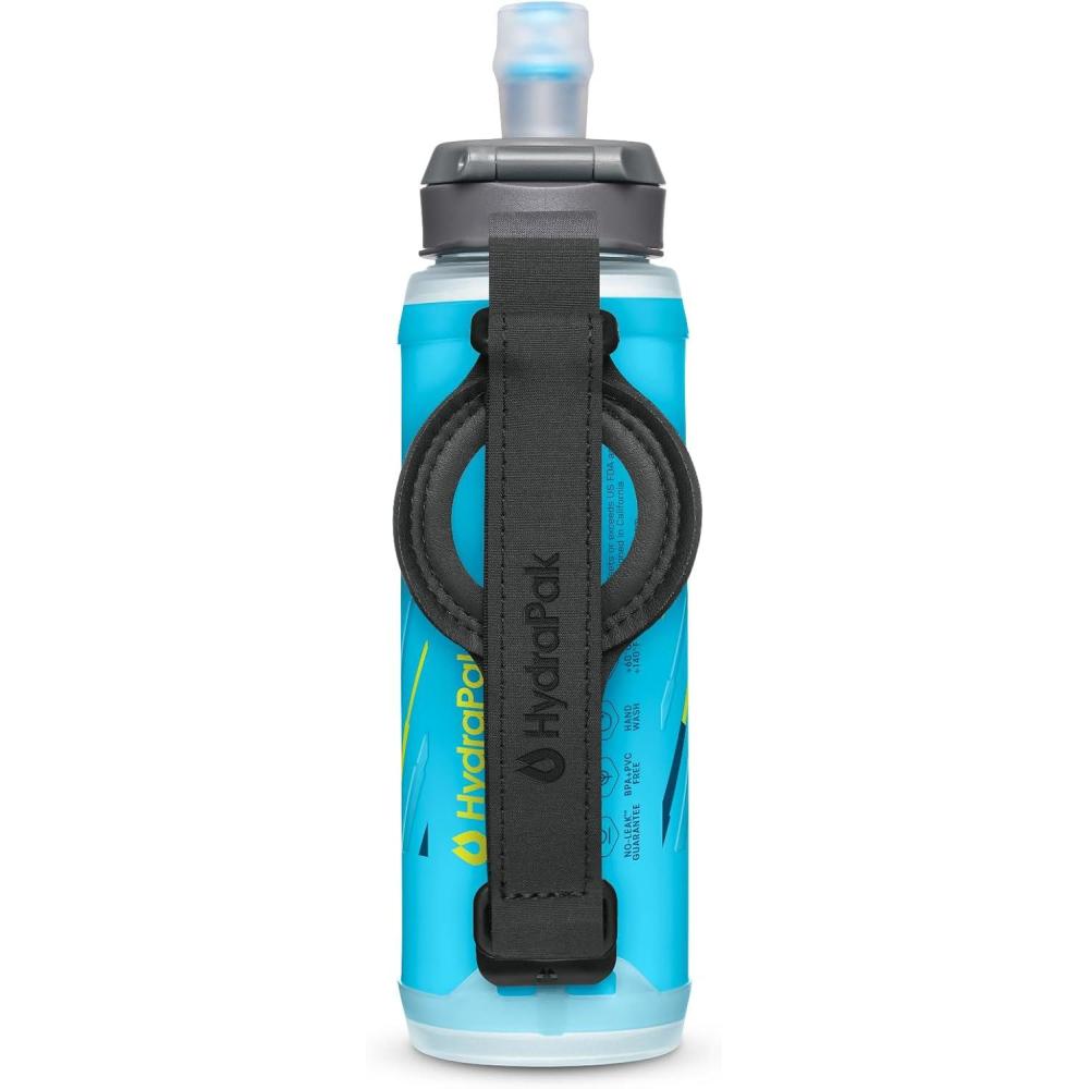 imageHydraPak SkyFlask Speed  Collapsible Handheld Running Water Bottle 350ml 500ml 500ml Insulated  Adjustable Strap Lightweight SpillProof Cap  Collapsible Handheld Running Adjustable Strap Lightweight SpillProof CapNEW Malibu Blue