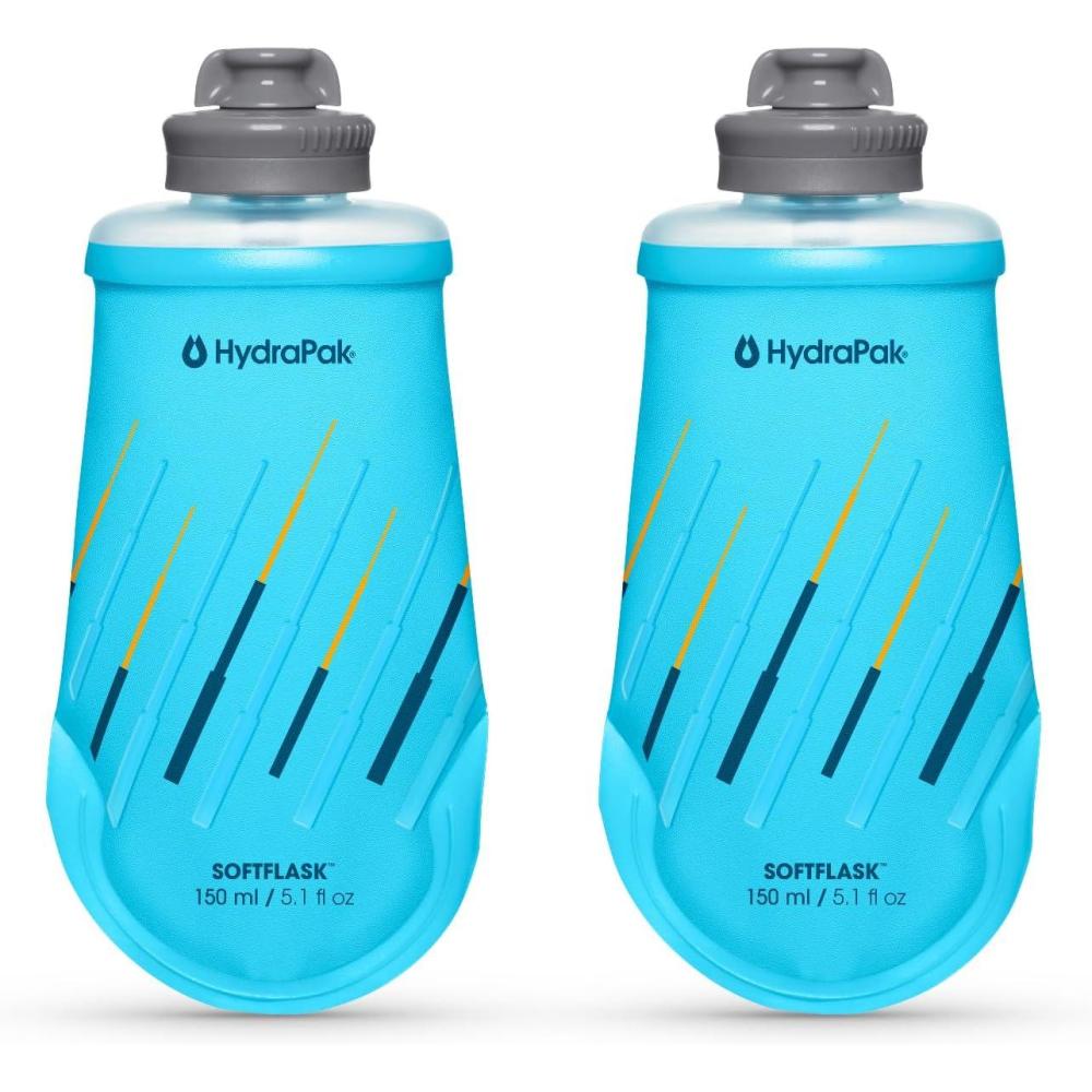 imageHydraPak SoftFlask  Collapsible Nutrition Flask 150ml or 250ml  BPA Free Easy Open Cap Foldable LightweightMalibu