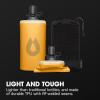 HydraPak PackFlask (500ml or 750ml) – Harness Mounted Water Bottle for Backpacks – Hands-Free, Easy-Access, Ultra-Light, Collapsible Pack Softflask for Hiking & Backpacking(Golden Yellow)