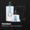 HydraPak PackFlask+ (750ml) – Harness Mounted Filtration Water Bottle for Backpacks – Hands-Free, Easy-Access, Ultra-Light, Collapsible Pack Softflask with Filter for Hiking & Backpacking