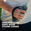 HydraPak SkyFlask Speed – Collapsible Handheld Running Water Bottle (350ml, 500ml, 500ml Insulated) – Adjustable Strap, Lightweight, Spill-Proof Cap | Collapsible, Handheld, Running, Adjustable Strap, Lightweight, Spill-Proof Cap(*NEW* Clear)