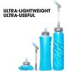 HydraPak UltraFlask Speed 500ml – Collapsible Soft Flask Water Bottle for Hydration Vests and Running Packs with Easy Open Cap (500ml / 17oz)(Malibu Blue)