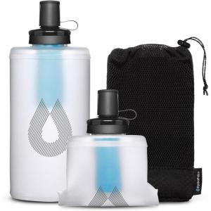 HydraPak PackFlask+ (750ml) – Harness Mounted Filtration Water Bottle for Backpacks – Hands-Free, Easy-Access, Ultra-Light, Collapsible Pack Softflask with Filter for Hiking & Backpacking
