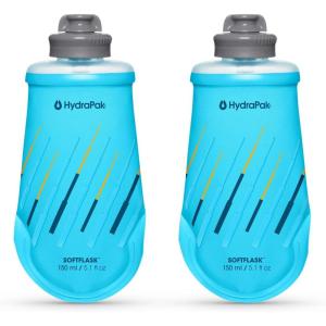 HydraPak SoftFlask – Collapsible Nutrition Flask (150ml or 250ml) – BPA Free, Easy Open Cap, Foldable, Lightweight(Malibu)