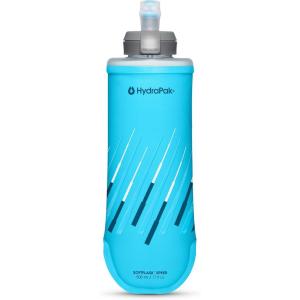 HydraPak SoftFlask Speed 500ml – Compressible Soft Flask Water Bottle, Perfect Fit for Hydration Vests and Running Packs with Easy Open Cap (500ml/17oz)(Malibu)