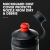 HydraPak | Polar Bottle – Breakaway Muck Mountain Bike Water Bottle 2-Pack – High Flow, Cycling & Sports Squeeze Bottle with Dust Cover (Charcoal, 440ml/15oz)