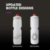 HydraPak Breakaway Surge Lightweight Bike Water Bottle 2-Pack (20oz, 25oz, 30oz) – High Flow, Cycling & Sports Squeeze Bottle(White)