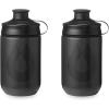 HydraPak | Polar Bottle – Breakaway Muck Mountain Bike Water Bottle 2-Pack – High Flow, Cycling & Sports Squeeze Bottle with Dust Cover (Charcoal, 440ml/15oz)