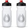 HydraPak Breakaway Surge Lightweight Bike Water Bottle 2-Pack (20oz, 25oz, 30oz) – High Flow, Cycling & Sports Squeeze Bottle(Clear)