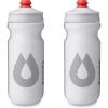 HydraPak Breakaway Surge Lightweight Bike Water Bottle 2-Pack (20oz, 25oz, 30oz) – High Flow, Cycling & Sports Squeeze Bottle(White)