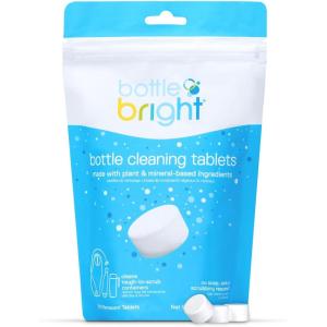Bottle Bright Cleaning Tablets 12, 36, 78 Count – Water Bottle Cleaner for Stainless Steel, Tumblers, Thermos | Removes Coffee Tea Stains, Eliminates Odors, Easy and Safe Cleaning(78 Count (Pack of 1))