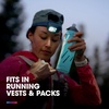 HydraPak UltraFlask Speed – Collapsible Soft Flask Water Bottle for Hydration Vests and Running Packs with Easy Open Cap(*New* Malibu)