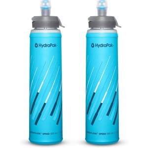 HydraPak UltraFlask Speed – Collapsible Soft Flask Water Bottle for Hydration Vests and Running Packs with Easy Open Cap(*New* Malibu)